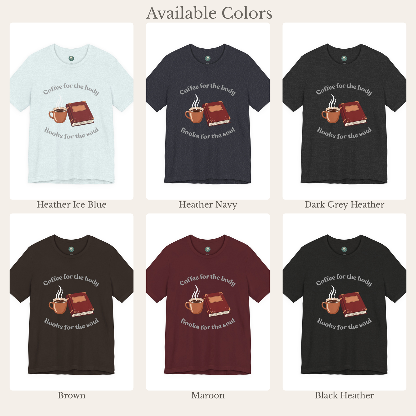 Books & Coffee Tee | Literary Lifestyle Shirt