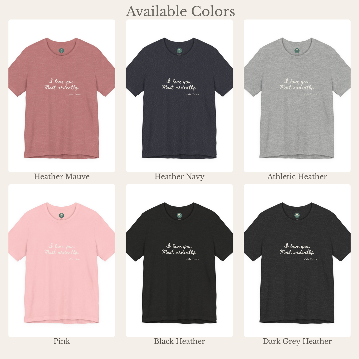 Mr. Darcy Confession Tee | Pride & Prejudice Shirt