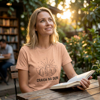Craigh na Dun Traveler Society Literary Tee | Hearth & Hardcover