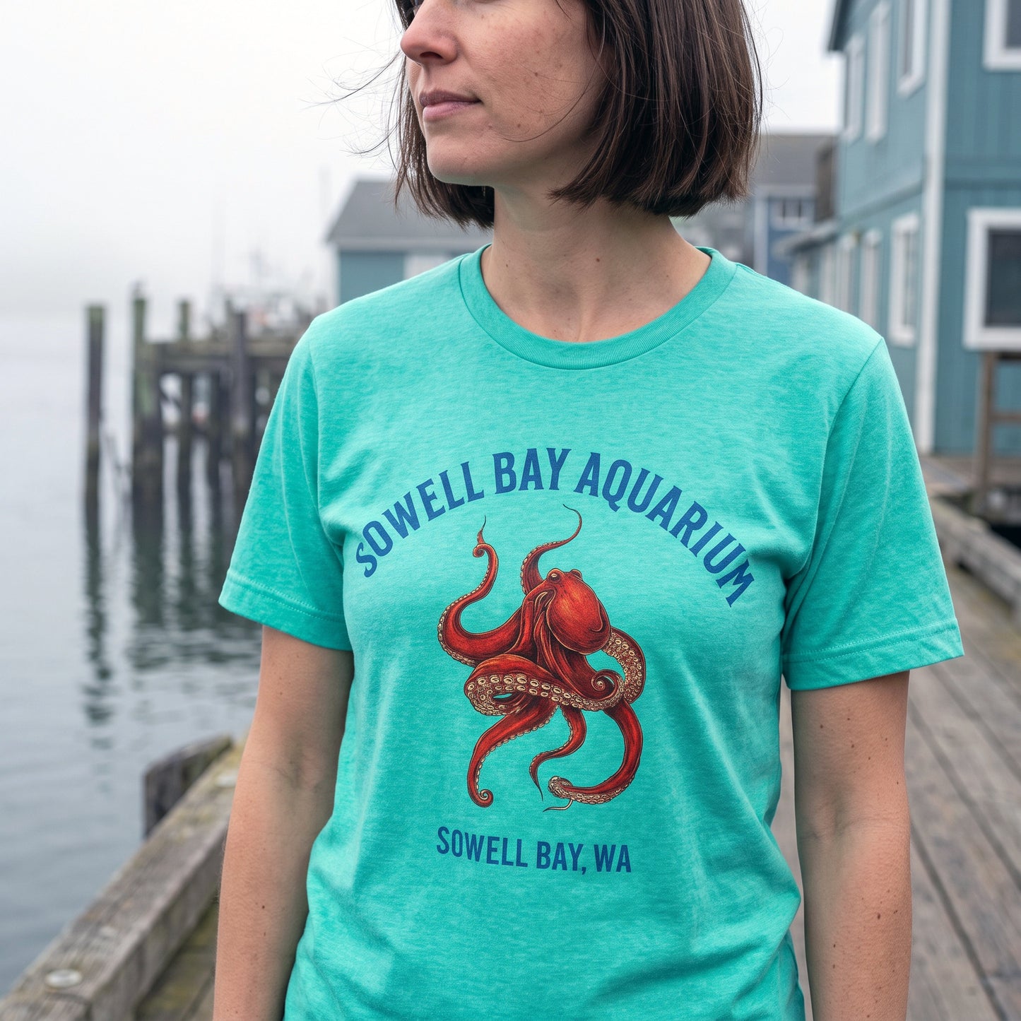 Sowell Bay Aquarium Octopus Tee